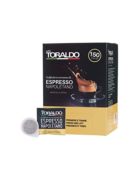 Compatibili 150 Cialde Caffè Toraldo Miscela Decaffeinata