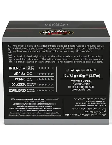 72 Capsule Caffè Vergnano Compatibili Nescafé Dolce Gusto Intenso