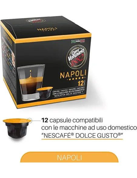 72 Capsule Caffè Vergnano Compatibili Nescafé Dolce Gusto Napoli