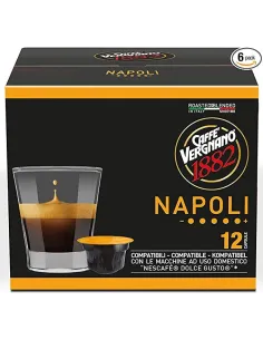 72 Capsule Caffè Vergnano Compatibili Nescafé Dolce Gusto Napoli