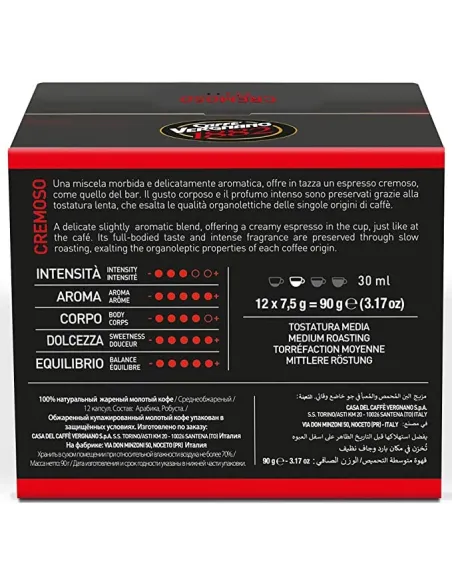 72 Capsule Caffè Vergnano Compatibili Nescafé Dolce Gusto Cremoso