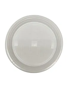 20 Piatti Fondi in Plastica Bianchi Riutilizzabili - Eleganza e Sostenibilità