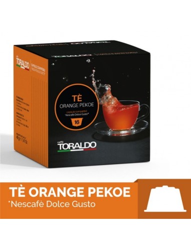16 Kapseln Nescafé Sweet Taste Kaffee Toraldo Orange Pekoe Tee