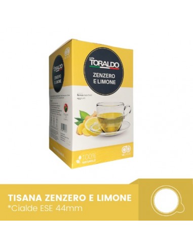 18 Cialde Caffè Toraldo Tisana Zenzero e Limone
