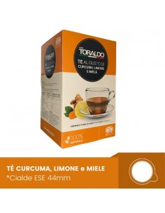 18 Cialde Caffè Toraldo Tè Curcuma, Limone e Miele