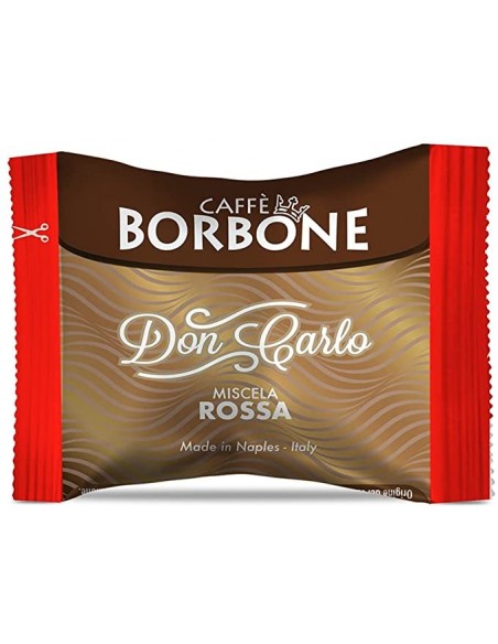 100 kompatible Kapseln A Modo Mio Coffee Borbone rot Don Carlo