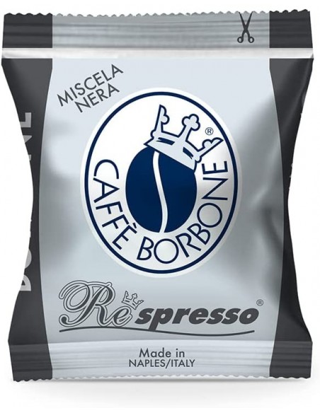Compatibili 100 Capsule Nespresso Caffè Borbone Miscela Nera