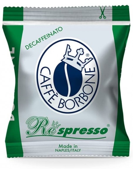 100 Capsules Nespresso Caffè Borbone Blend Dek