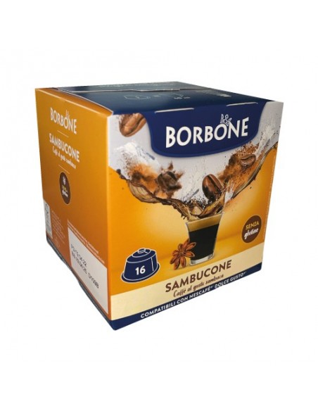 Kompatible 16 Nescafe Dolce Gusto Borbone Sambucone Kapseln