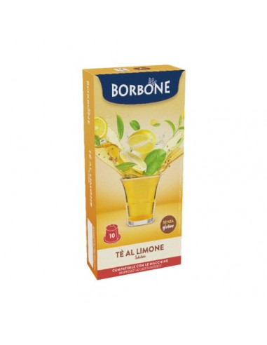 Compatibili 10 Capsule Nespresso Borbone The Al Limone