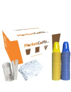 KIT Accessori da 100 Bicchieri-Palette-Zucchero Marketcaffe.com
