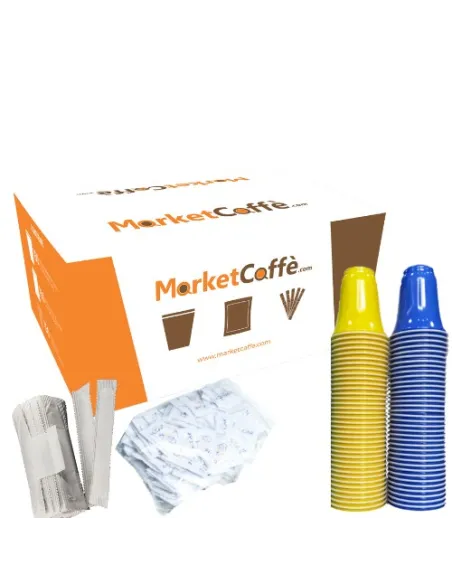 KIT Accessori da 100 Bicchieri-Palette-Zucchero Marketcaffe.com
