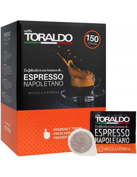 150 ESE Kaffeepads 44mm Kaffee Toraldo cremige Mischung