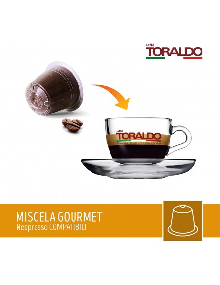 100 Nespresso Toraldo Gourmet Blend Capsules