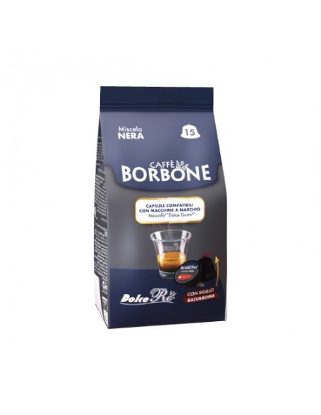 Kompatible 90 Kapseln Dolce Gusto Caffè Borbone Black Blend