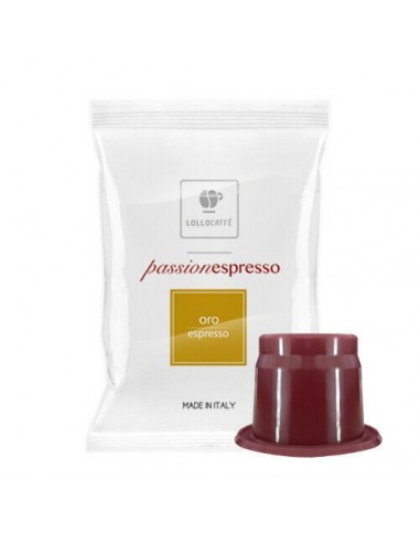 100 Kapseln Nespresso Kaffee LOLLO Gold