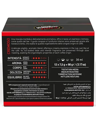12 Capsule Caffè Vergnano Compatibili Nescafé Dolce Gusto Cremoso