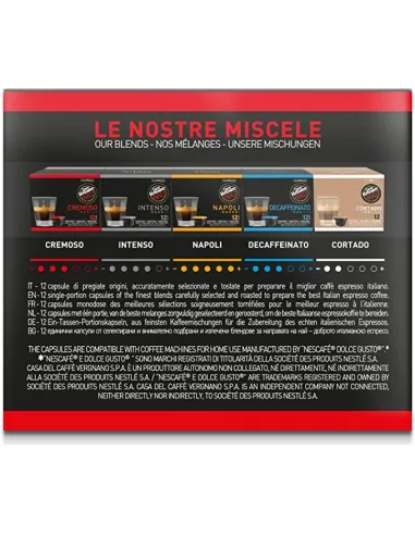 12 Capsule Caffè Vergnano Compatibili Nescafé Dolce Gusto Cremoso