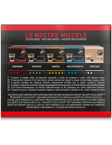 12 Capsule Caffè Vergnano Compatibili Nescafé Dolce Gusto Cremoso