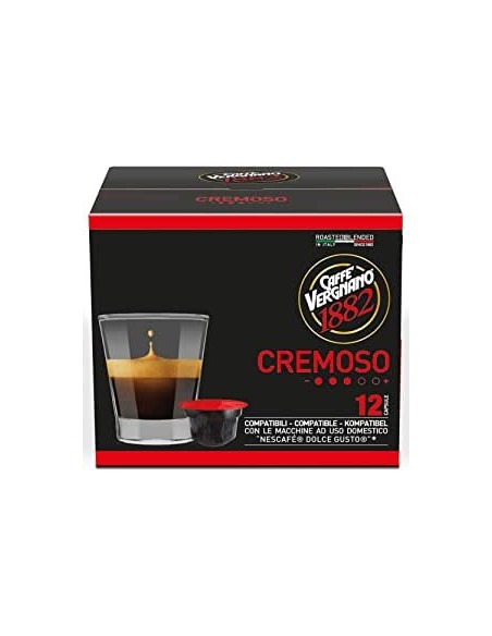 72 Capsule Caffè Vergano Compatibili Nescafé Dolce Gusto Cremoso