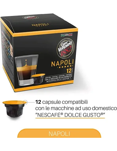 12 Capsule Caffè Vergnano Compatibili Nescafé Dolce Gusto Napoli