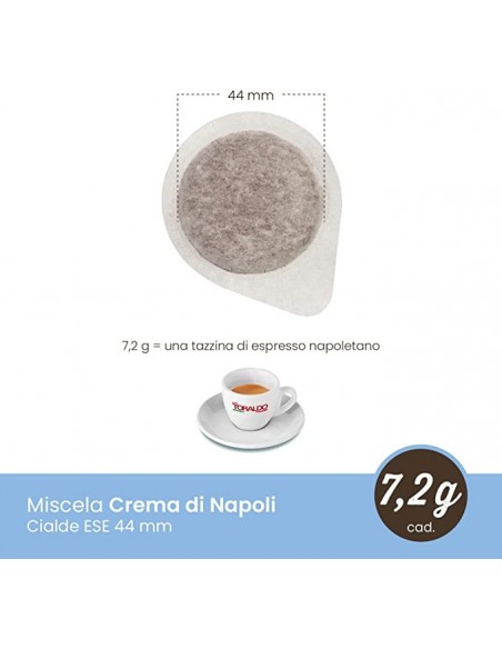 Compatibili 150 Cialde Caffè Toraldo Miscela Crema di Napoli