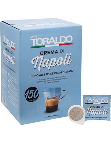 150 ESE Kaffeepads 44mm Kaffee Toraldo cremige Napoli