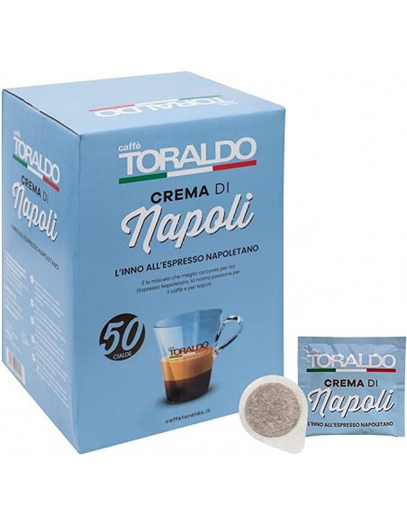 50 ESE Kaffeepads 44mm Kaffee Toraldo cremige Napoli