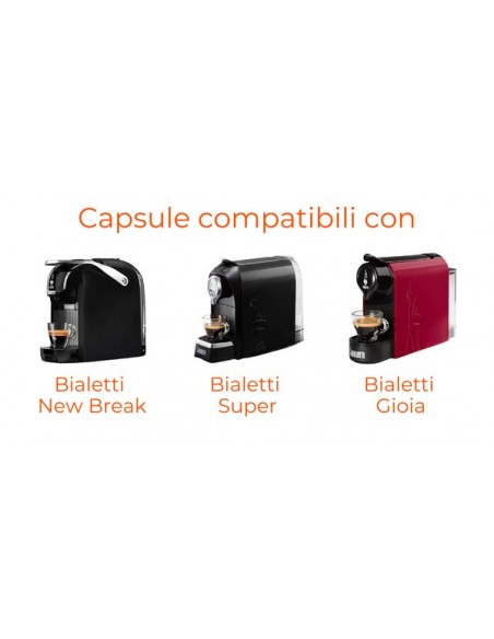 100 kompatible Kapseln Bialetti Coffee LOLLO Decaffeinato Dek