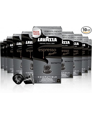100 Alu-Kaffeekapseln Lavazza Espresso Maestro Ristretto