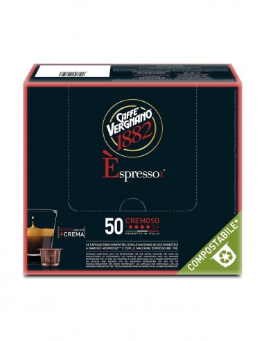 Compatibili 50 Capsule Nespresso Vergnano Miscela Cremoso