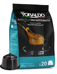 100 Capsule Dolce Gusto Toraldo Miscela Decaffeinata