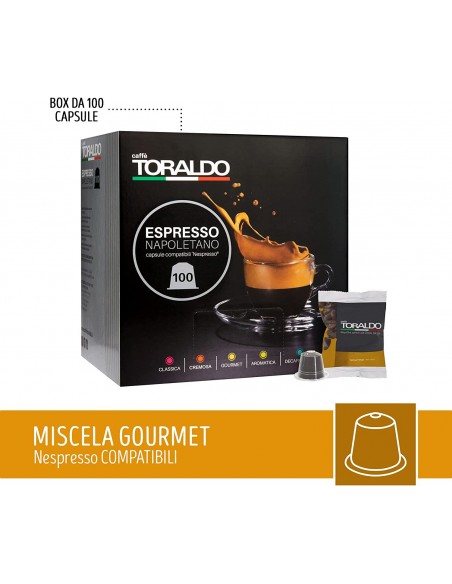 100 Nespresso Toraldo Gourmet Blend Kapseln