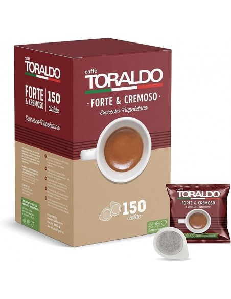 Compatibili 150 Cialde Caffè Toraldo Miscela Forte e Cremosa