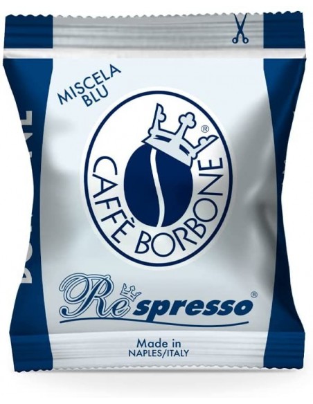 Compatibili 100 Capsule Nespresso Caffè Borbone Miscela Blu