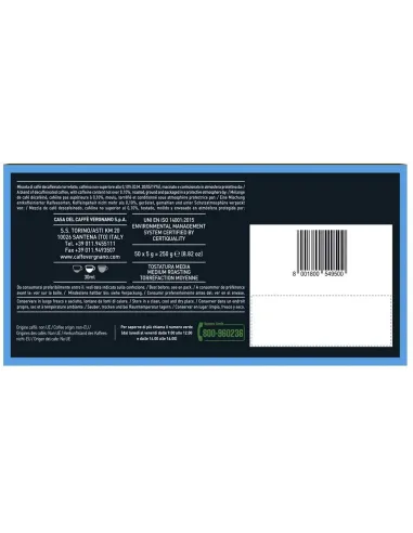 *10 Capsule Nespresso Vergnano Compostabili Miscela Decaffeinato