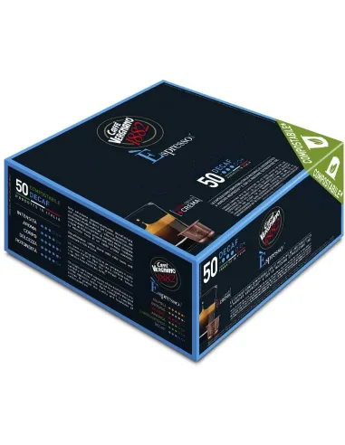 *10 Capsule Nespresso Vergnano Compostabili Miscela Decaffeinato
