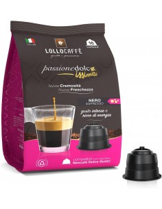 96 Kapseln Nescafé Dolce Gusto Kaffee LOLLO Schwarz