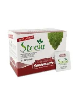 60 Bustine Stevia Dolcificante Naturale (Zero Calorie) Sandemetrio