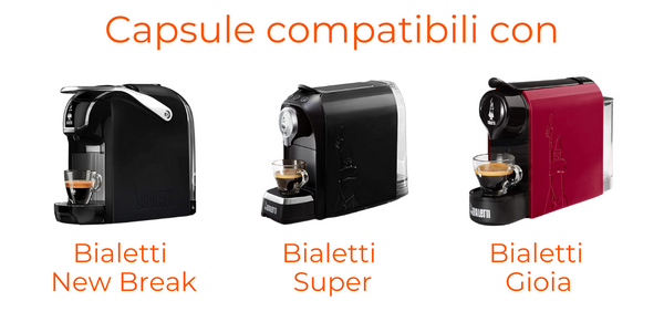 Caffè Borbone capsule per macchine Bialetti - anche Gioia - novità