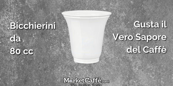 Gusta il Vero Sapore del Caffè: Bicchierini da Caffè in Plastica da 80cc con Aroma Autentico