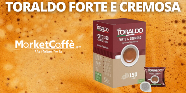 La Forza e la Cremosità in Ogni Cialda: 150 Cialde Caffè Toraldo Miscela Forte