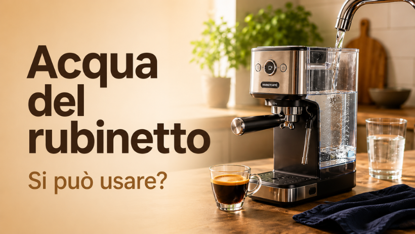 Acqua del rubinetto nella macchina caffè: si può usare?