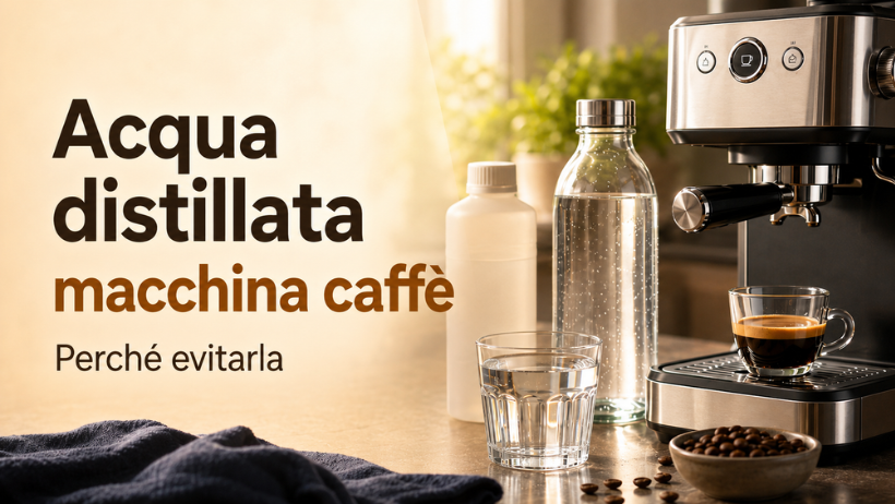 Acqua distillata macchina caffè: perché è meglio evitarla