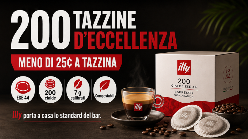 Cialde Illy 200 pezzi ESE 44: guida completa alle miscele e come scegliere la tua